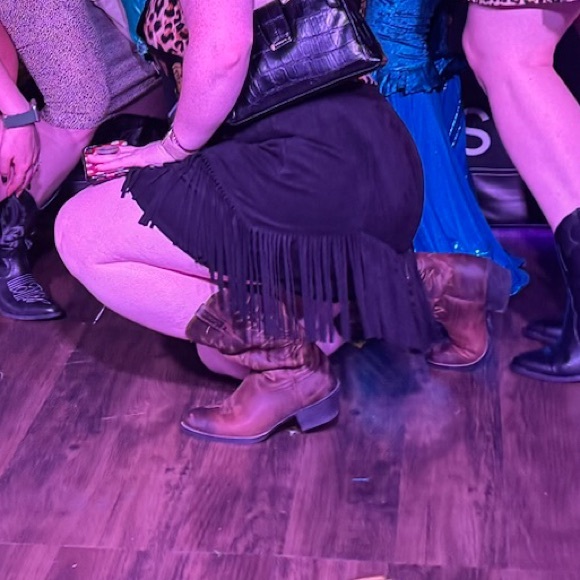 Black Fringe Skirt - Picture 7 of 7